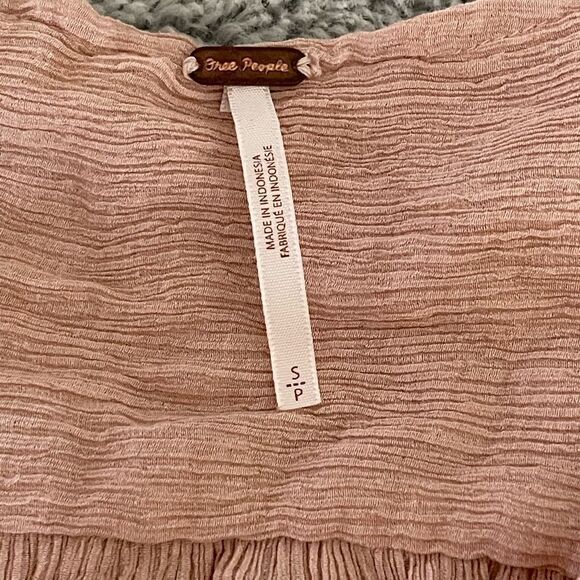 FREE PEOPLE wrap blouse size small like new - Picture 7 of 11